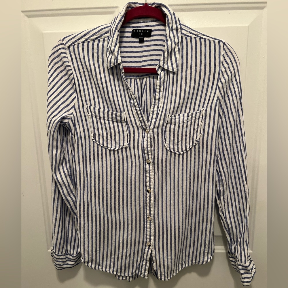 TINSEL Hattie Button Down Top